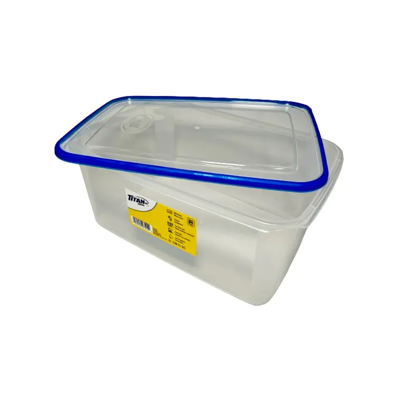 TITAN - S-LARGE SHORT RECTANGLE FOOD CONTAINER 4.0L EA
