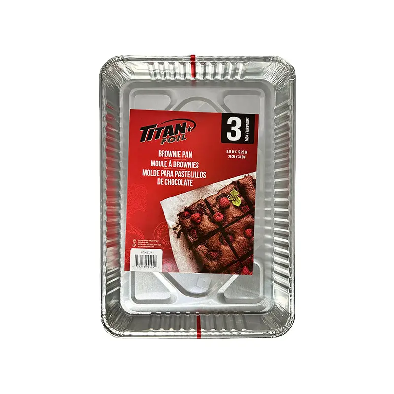 TITAN - FOIL ULTRA BROWNIE PAN 3 EA