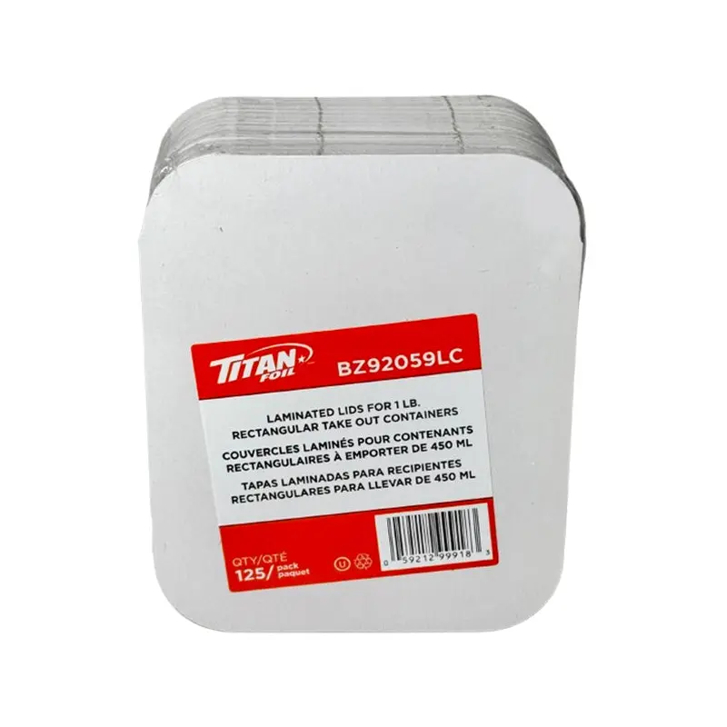 TITAN - LID FOR 1LB OBLONG CONTAINERS 125EA