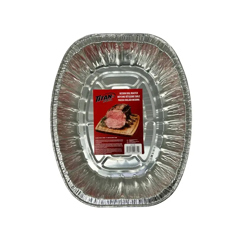 TITAN - MEDIUM ALUMINUM OVAL ROASTER 1PK