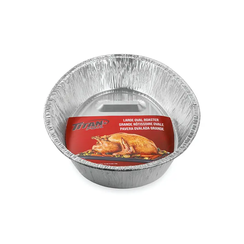 TITAN - FOIL LARGE ALUMINUM OVAL ROASTER 1PK