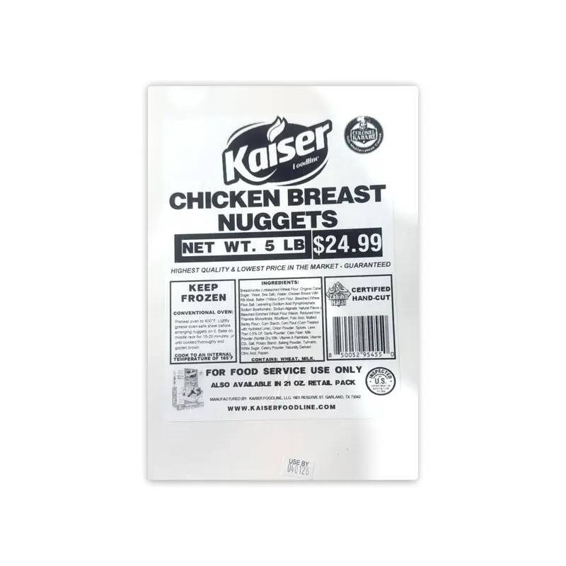 KAISER COLONEL KABABZ CHICKEN BREAST NUGGETS