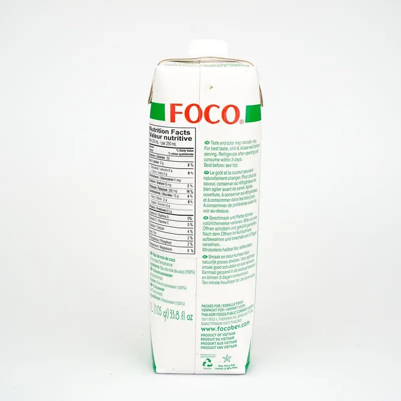 Foco 100% Pure Coconut Water(1000ml)