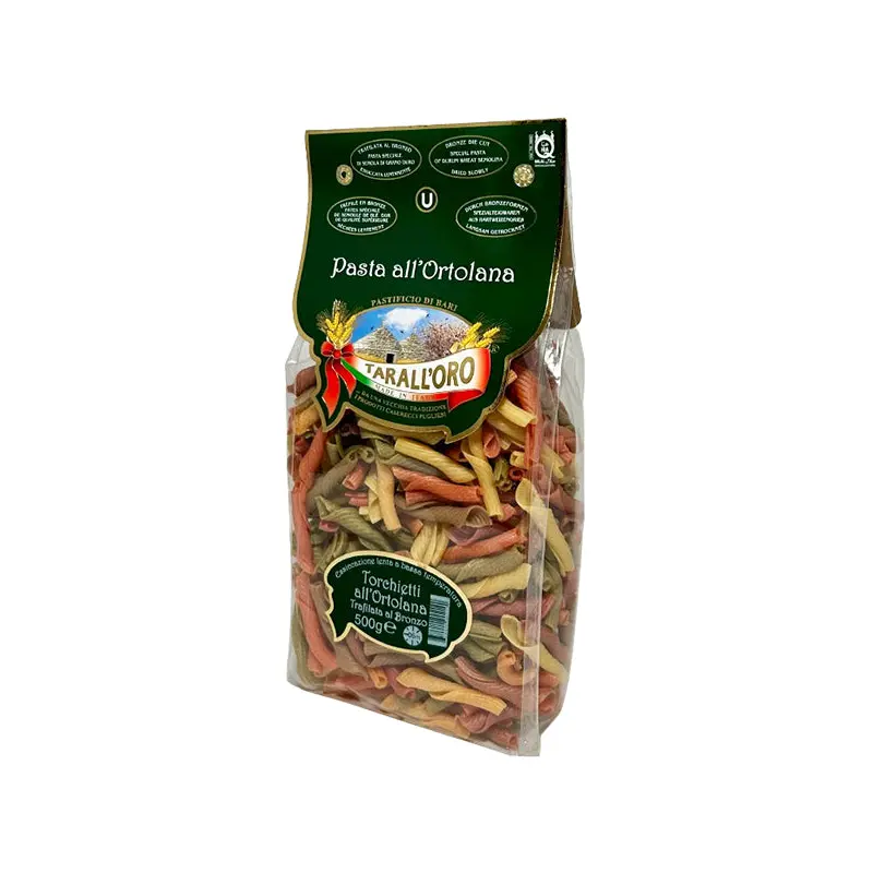 TARALL'ORO - TORCHIETTI ORTOLANO 3 COLOURS PASTA 20x500 GR