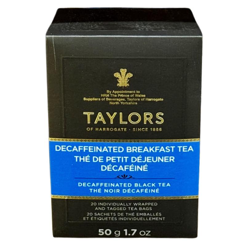 TAYLORS OF HARROGATE - DECAFFEINATED BREAKFEST TEA 20 PK