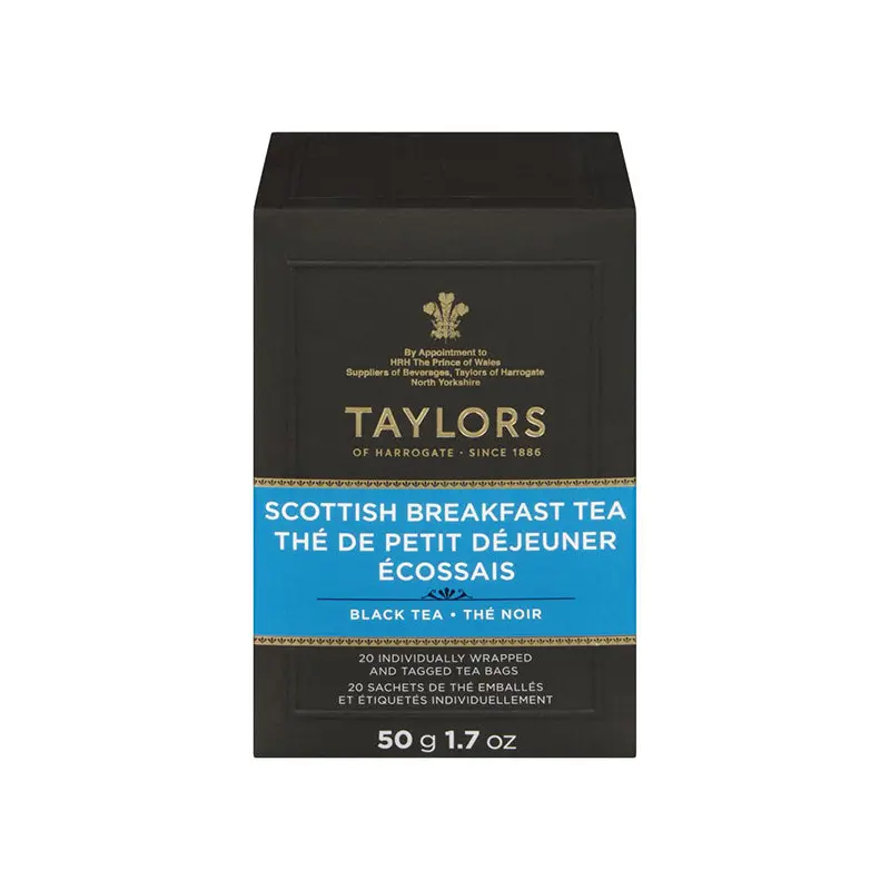 TAYLORS OF HARROGATE - SCOTTISH BREAKFAST TEA  50GR 20 PK