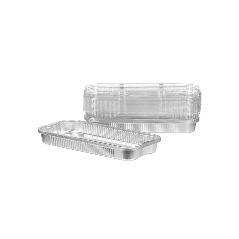 TALTHI - 2222ml RECTANGULAR ALUM CONTAINER W LID 10x10 EA