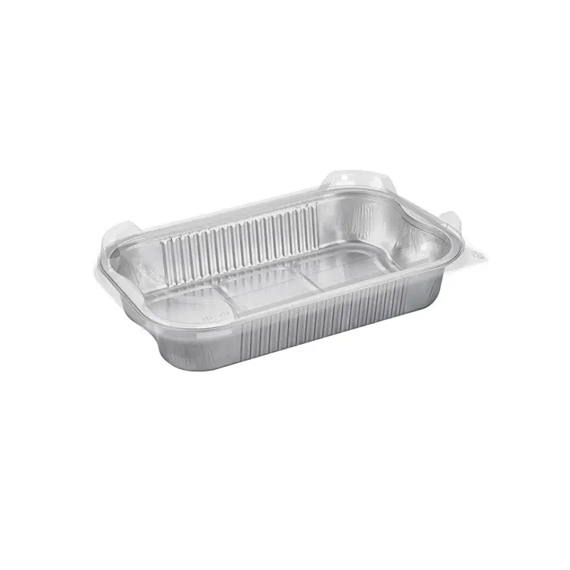 TALTHI - ALUMINUM RECT CONTAINER W/LID 1400ML 12x10 EA