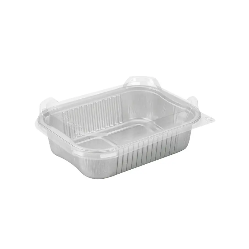 TALTHI - ALUMINUM RECT CONTAINER W/LID 725ML 15EA