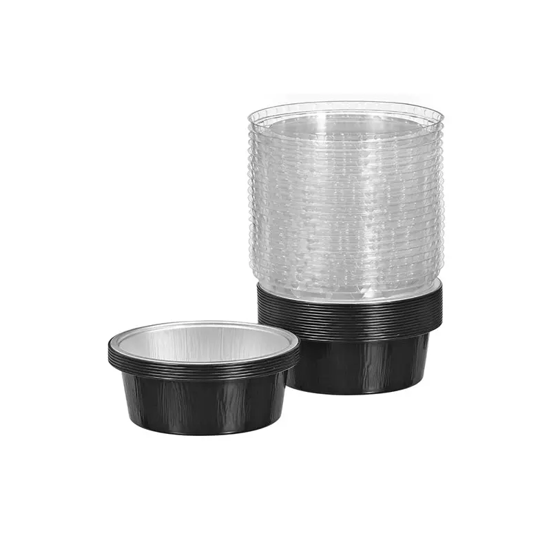 TALTHI - ALUMINUM ROUND CONTAINER W/LID 440ML 20EA