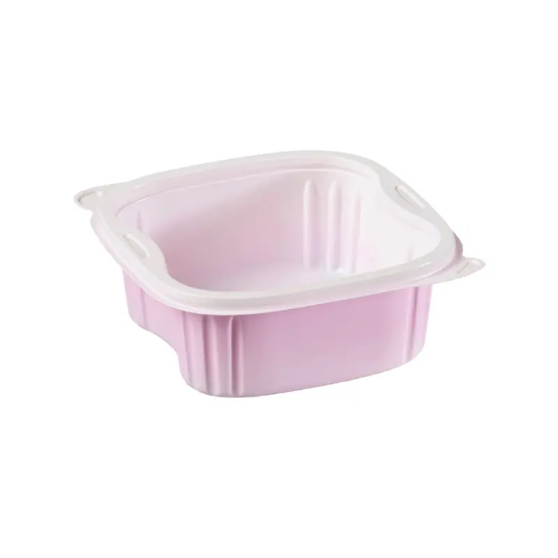 TALTHI - SQUARE PINK BISTRO 555ML COMBO CONTAINERS 20EA