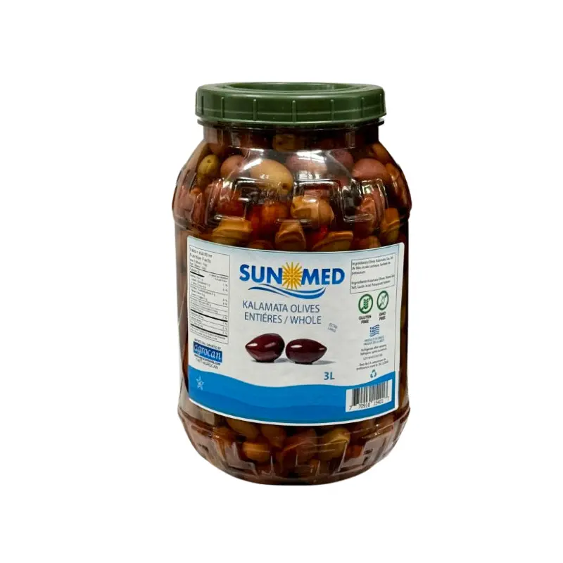 SUNMED - KALAMATA OLIVES WHOLE EXTRA LARGE 6x3 LT