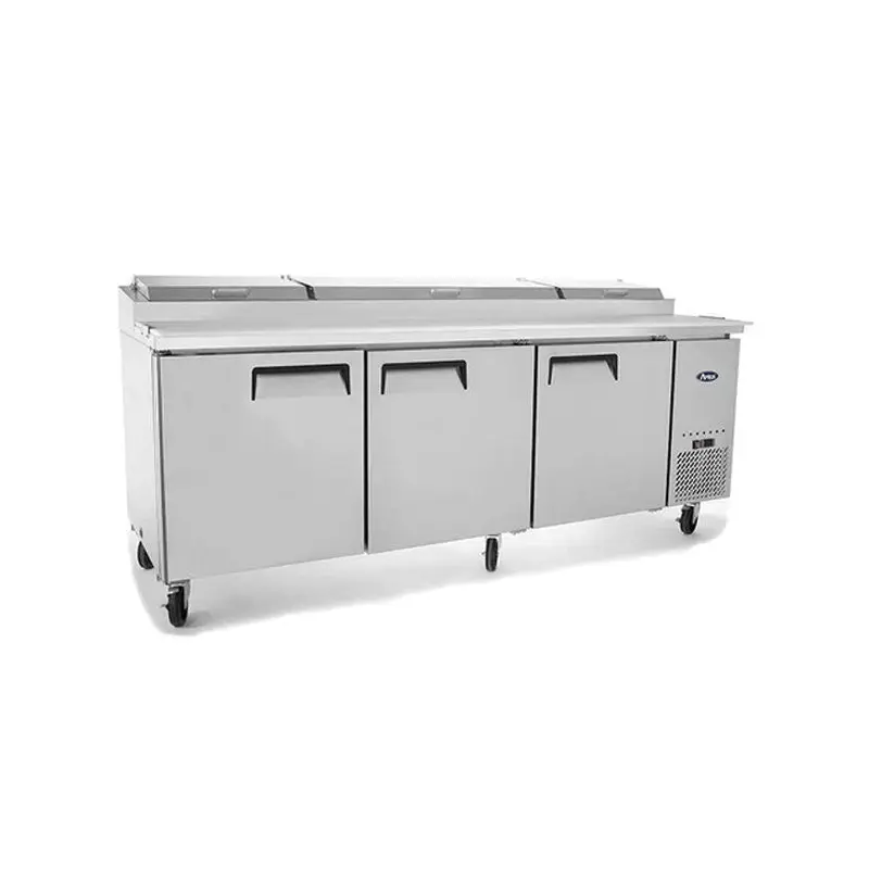 SUTTONAIRE - MPF8203 TRIPLE DOOR REFRIGERATED PIZZA PREP TABL EA