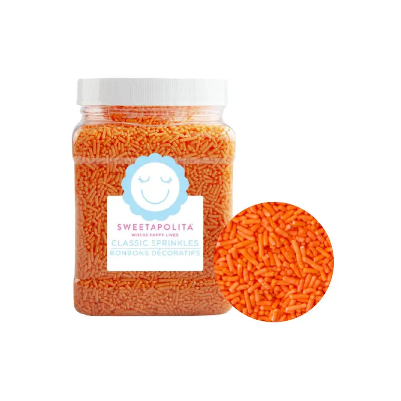 SWEETAPOLITA - ORANGE CRUNCHY SPRINKLES TUB 700GR