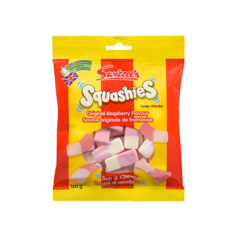 SWIZZELS - RASPBERRY SQUASHIES 10x160 GR