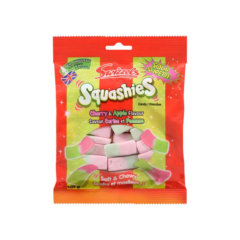 SWIZZELS - SOUR CHERRY APPLE SQUASHIES 10x160 GR