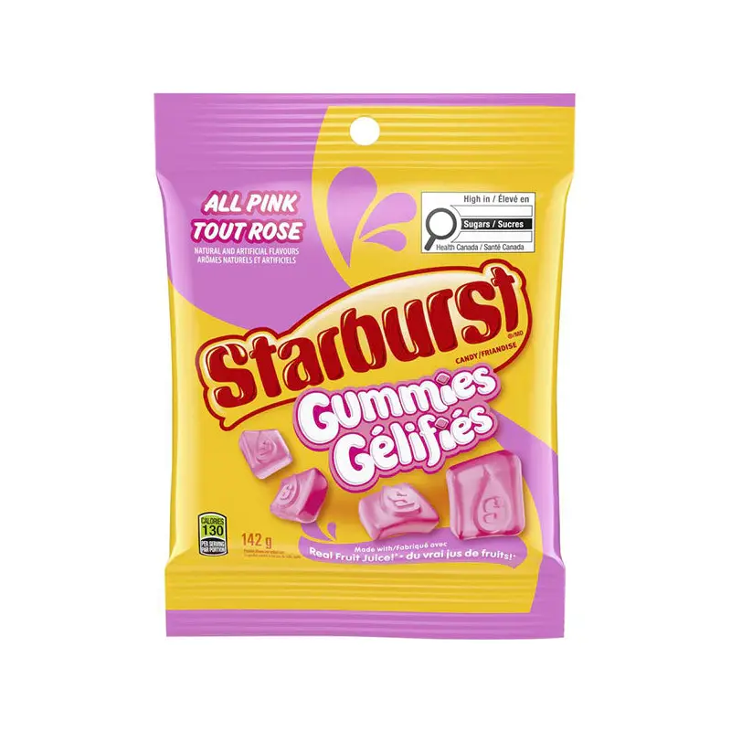 STARBUST - STARBURST GUMMIES ALL PINK 12x142 GR