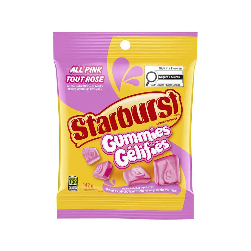 STARBUST - STARBURST GUMMIES ALL PINK 142GR