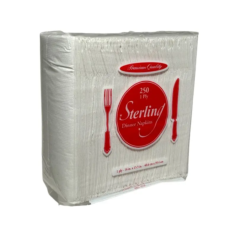 STERLING - 1 PLY DINNER NAPKINS 250CT