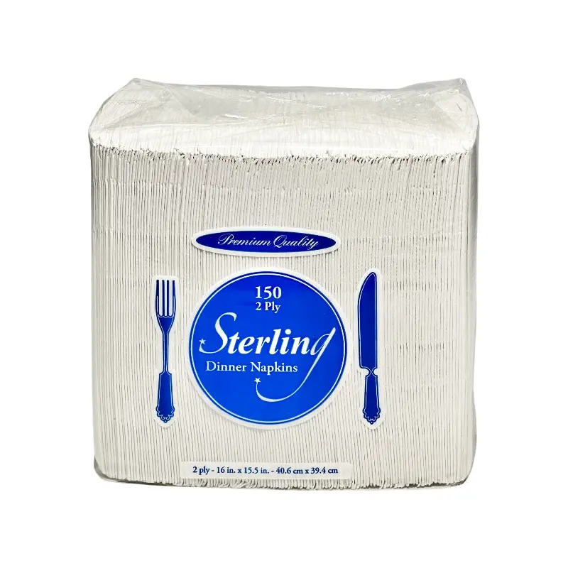 STERLING - 2 PLY DINNER NAPKINS 20x150 CT