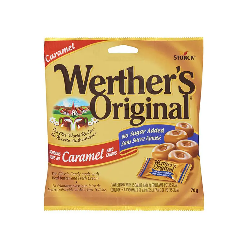 STORCK - WERTHERS ORIGINAL CARAMEL HARD CANDY- NO SUGAR ADDED 70GR 12x70 GR