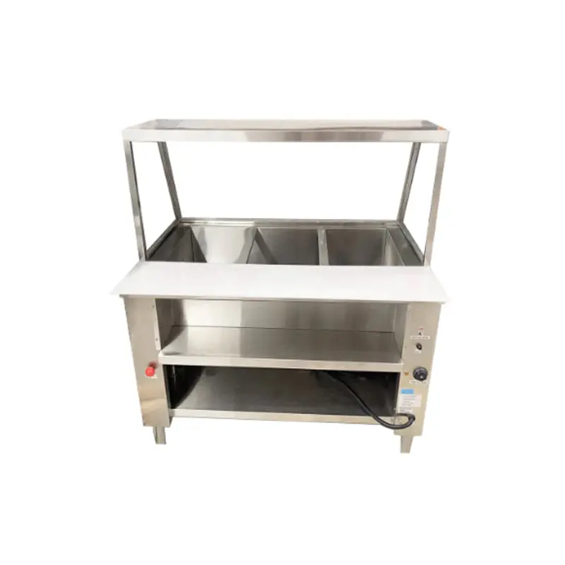 SUB-EQUIP - SUB ELECTRIC HOT TABLE WITH 3 WELLS W/SG 48"
