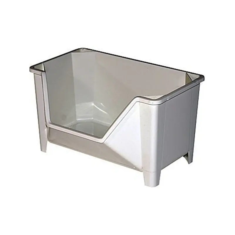 STANDA - PLASTIC STACKING BIN GRAY EA