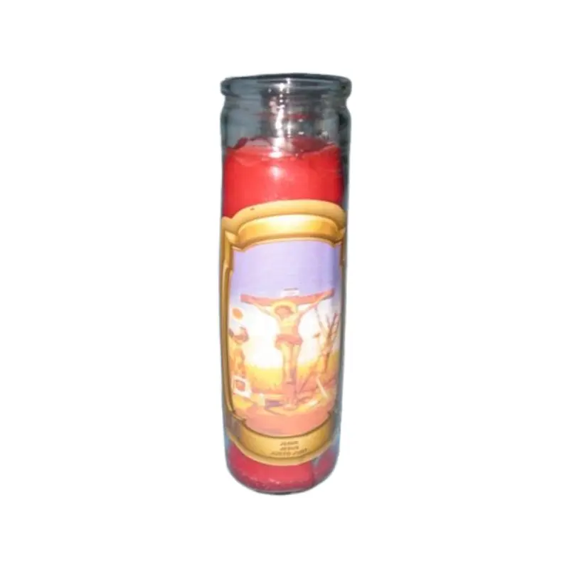 STANDA - REL.CANDLE JESUS ON THE CROSS 1EA