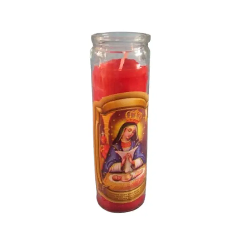 STANDA - REL.CANDLE MOTHER MARY WITH BABY 1EA