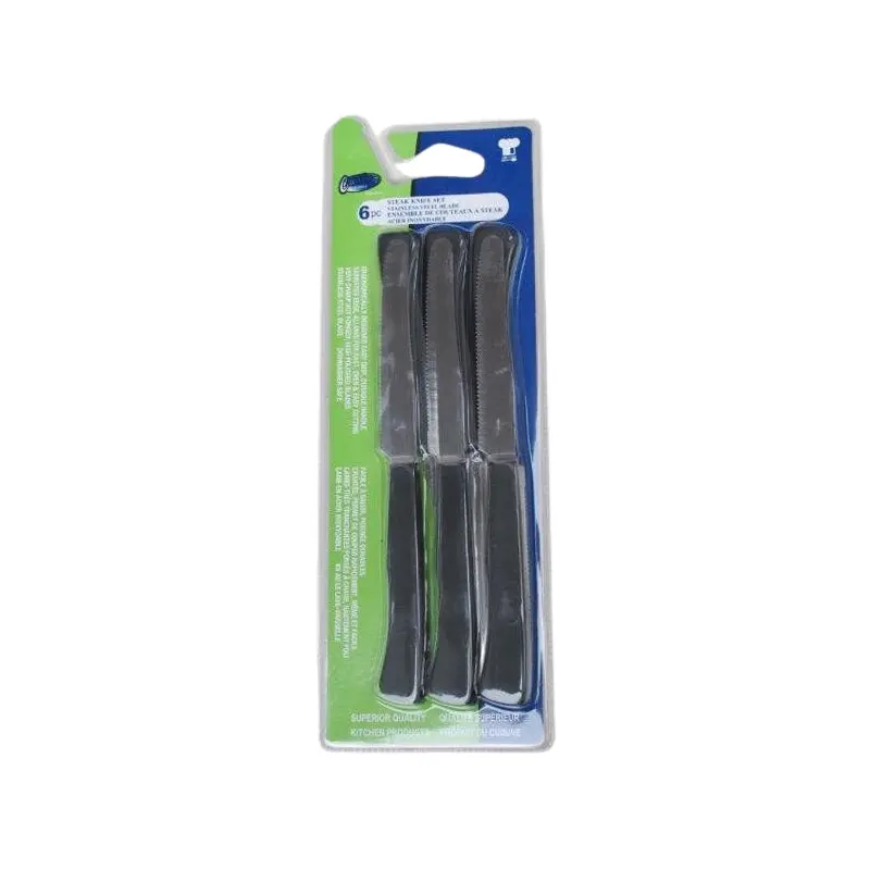 STANDA - STEAK KNIFE SET BLACK 6PC