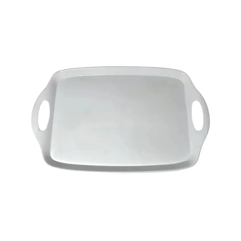 STANDA - WHITE SERVING TRAY WITH HANDLE 1EA
