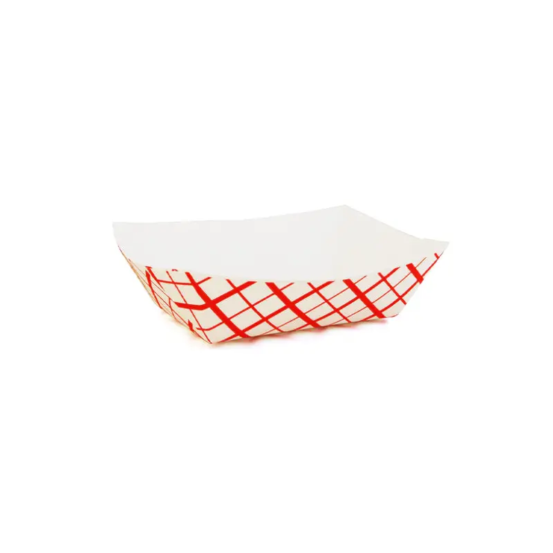 SOUTHLAND - FOOD TRAY 1/2LB RED PLAID 250EA