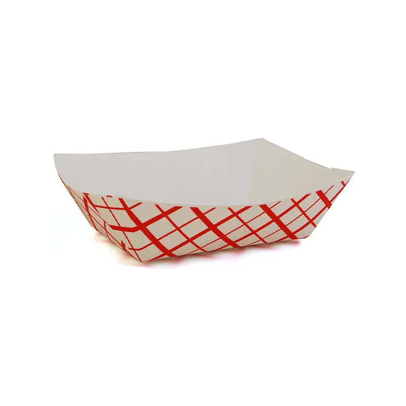 SOUTHLAND - FOOD TRAY 1/2LB RED PLAID 4x250 EA