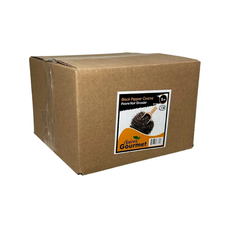 SPICES GOURMET - BLACK PEPPER COARSE 5LB