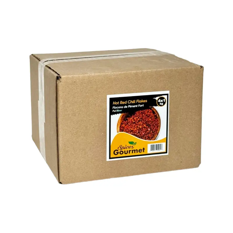 SPICES GOURMET - HOT RED CHILI FLAKES 4x1 KG