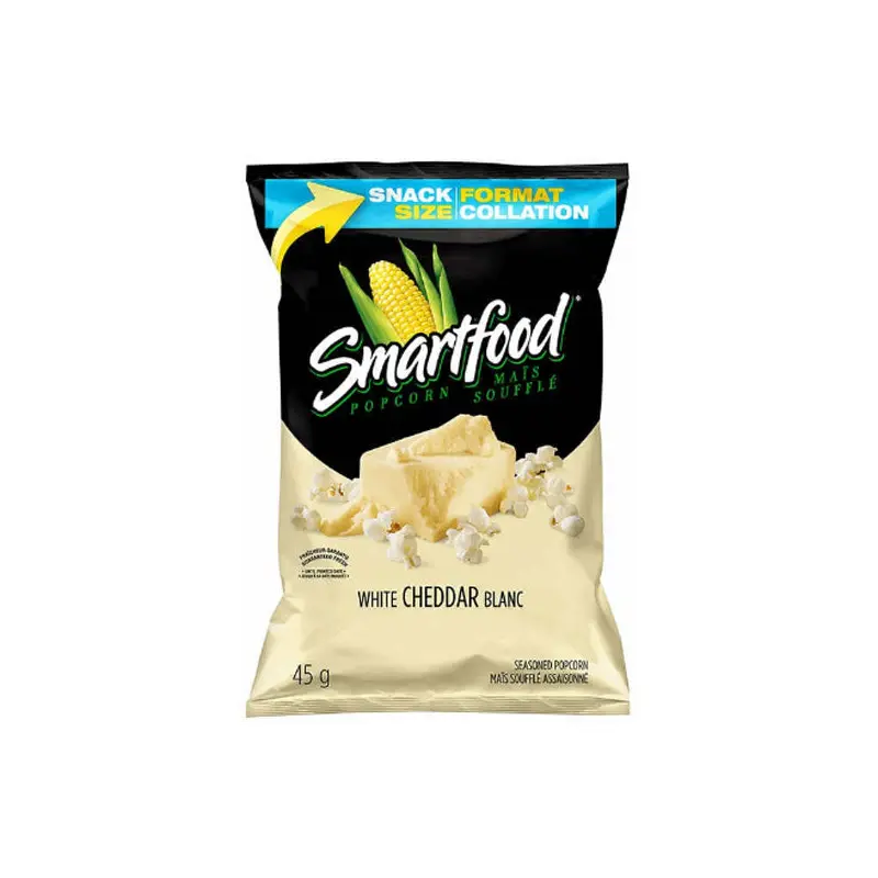 SMARTFOOD - POPCORN WHITE CHEDDAR CHEESE 36x45GR