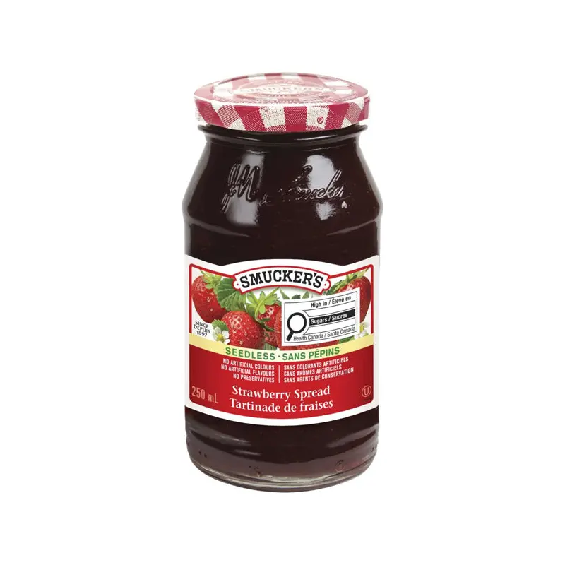 SMUCKER - SMUCKERS PURE SEEDLESS STRAWBERRY 250ML