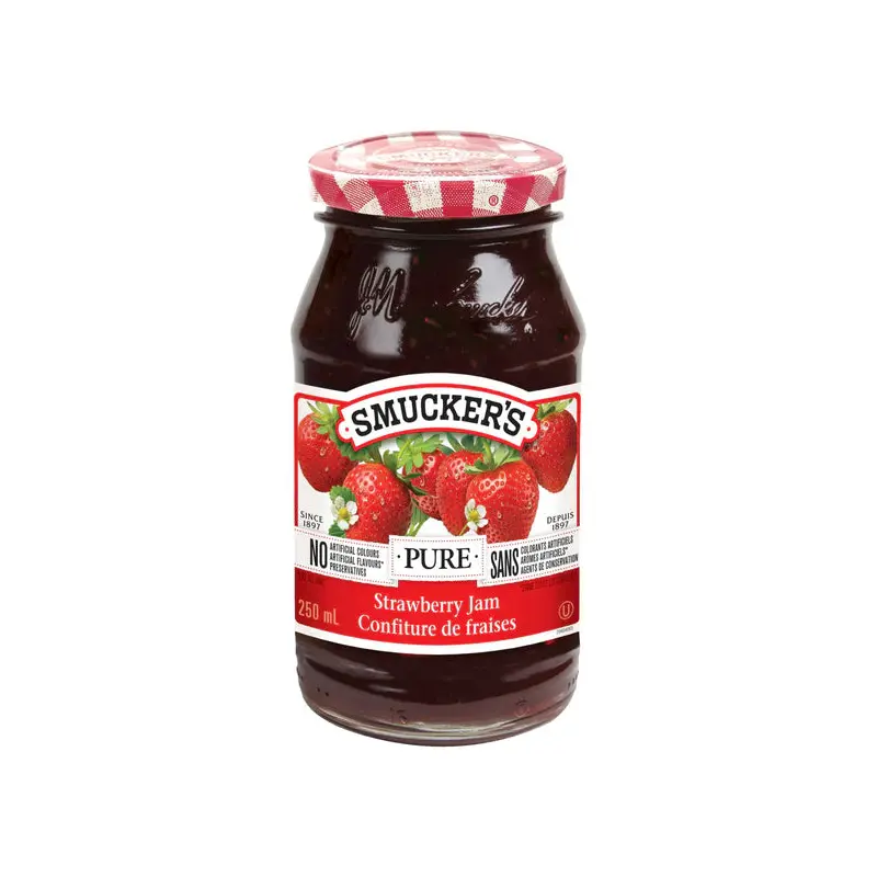 SMUCKERS - PURE STRAWBERRY 12x250 ML