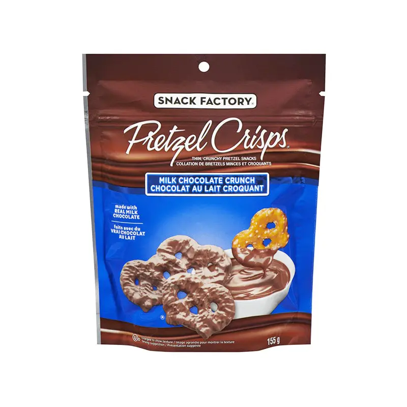 SNACK FACTORY - MILK CHOCOLATE CRUNCH PRETZEL 12x155 GR