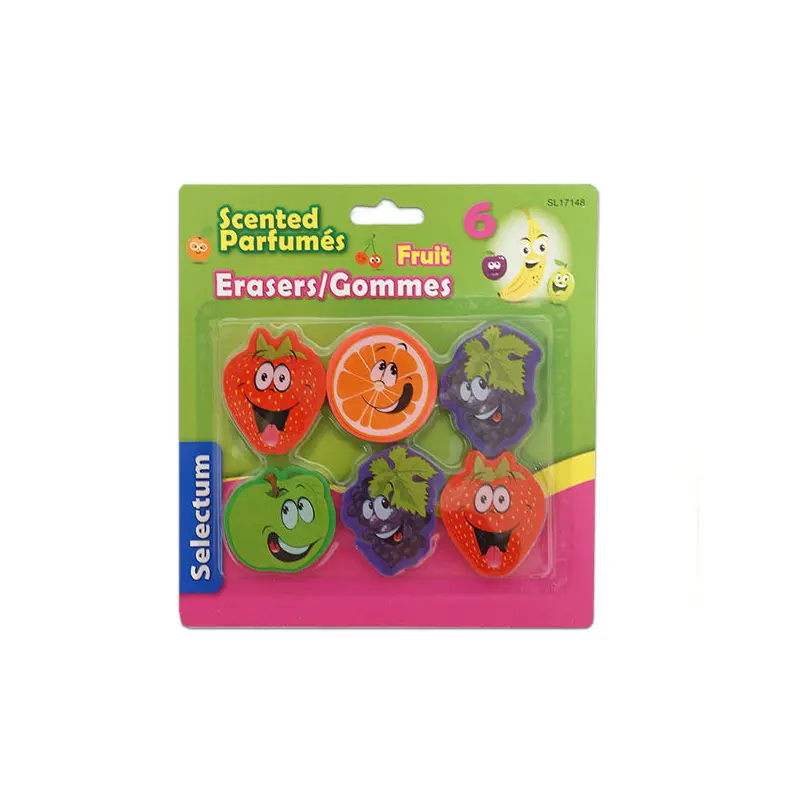 SELECTUM - FRUIT SCENTED 6 PK ERASER 6EA