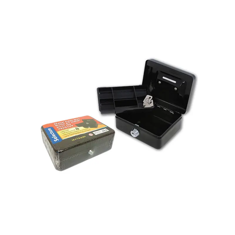 SELECTUM - MEDIUM METAL CASH BOXES EA