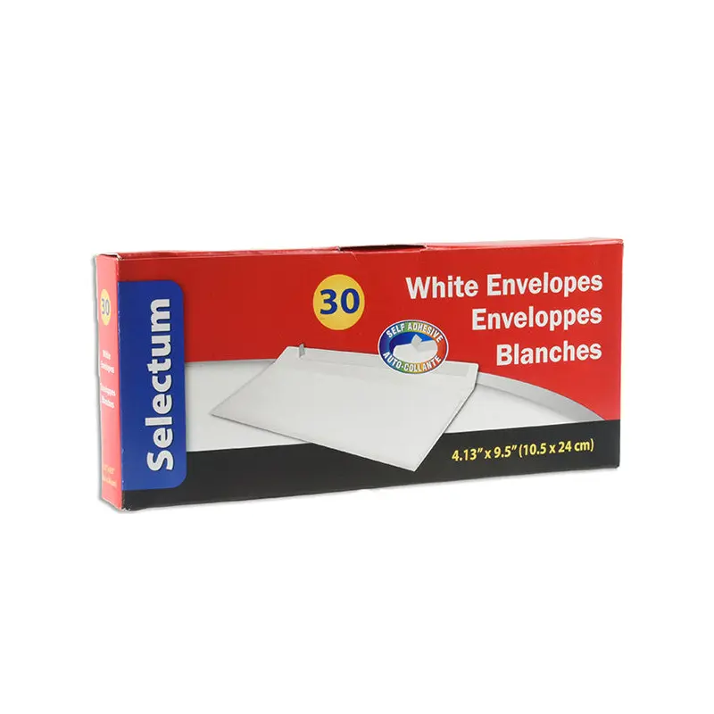 SELECTUM - PEEL N SEAL WHITE ENVELOPE 30PK 1EA