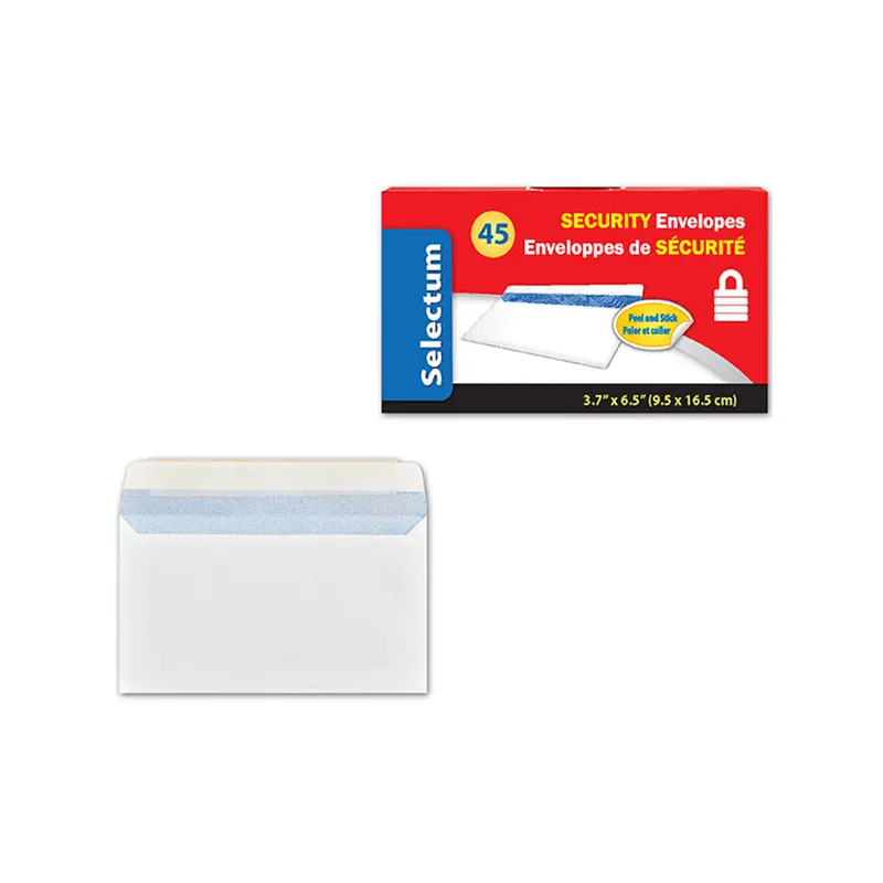 SELECTUM - PEEL N SEAL WHITE ENVELOPE 45PK 1EA