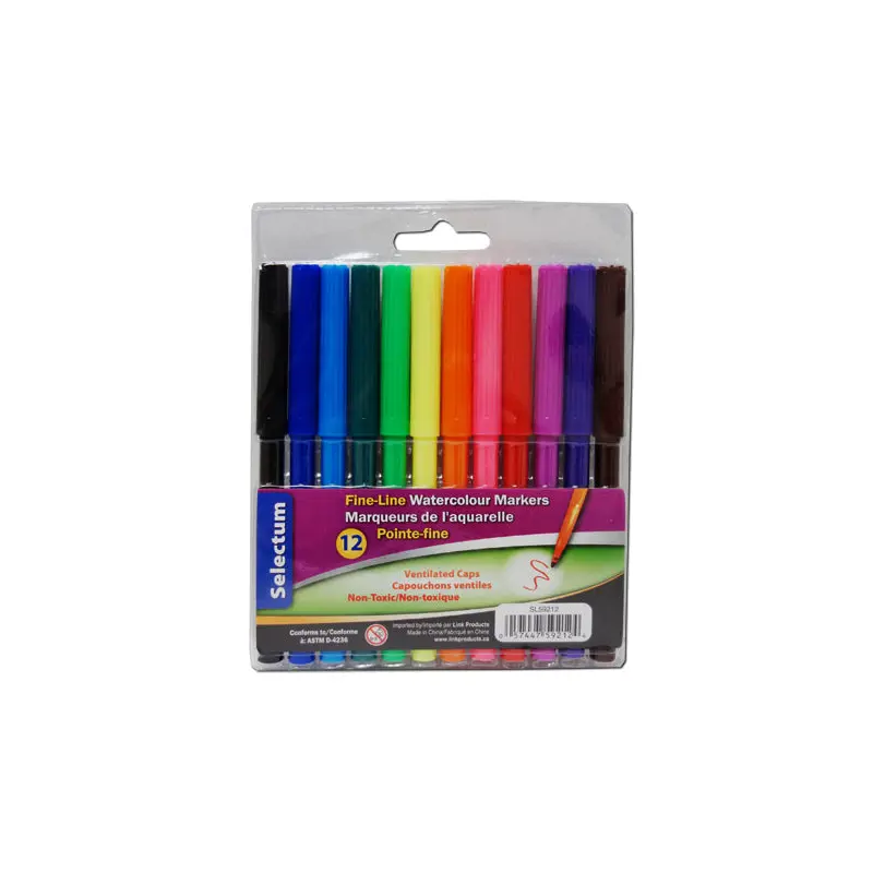 SELECTUM - WATER COLOR MARKERS PREMIUM 12EA