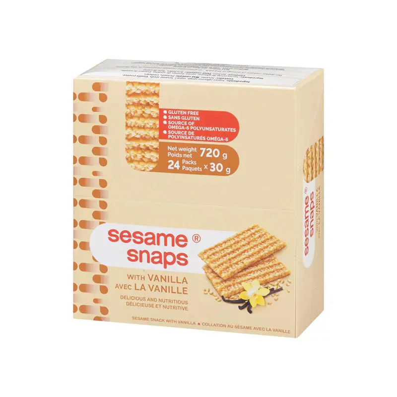 SESAME SNAPS - WITH VANILLA 12x24x30GR