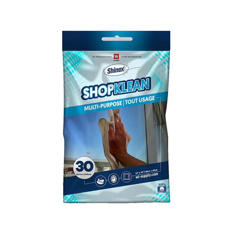 SHINEX - 16INx16IN SHOP TOWELS 10x30CT