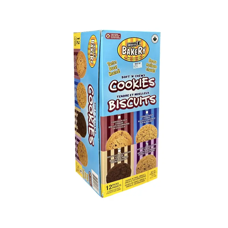 SHIRES - OATMEAL CHOCOLATE CHIP COOKIES 12x140 GR