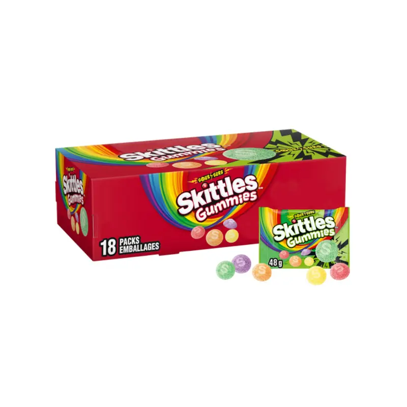 SKITTLES - GUMMIES SOUR 18x48 GR
