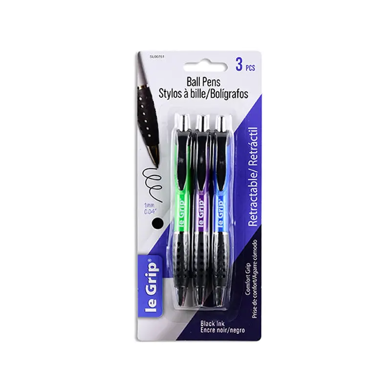 SELECTUM - BALL POINT PENS ASSORTED 3EA