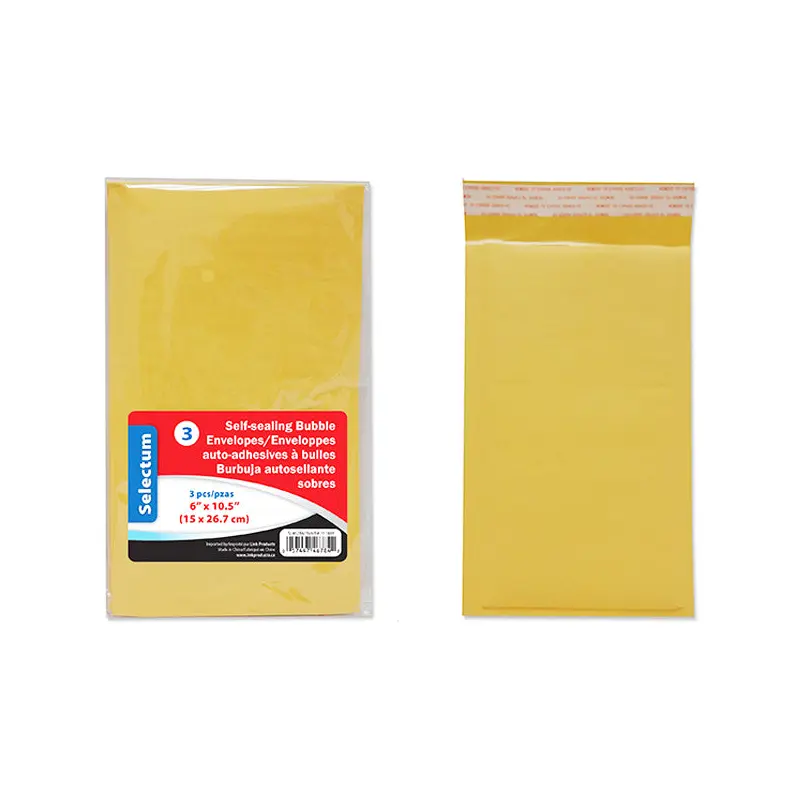 SELECTUM - BUBBLE ENVELOPES 6x10in 3EA